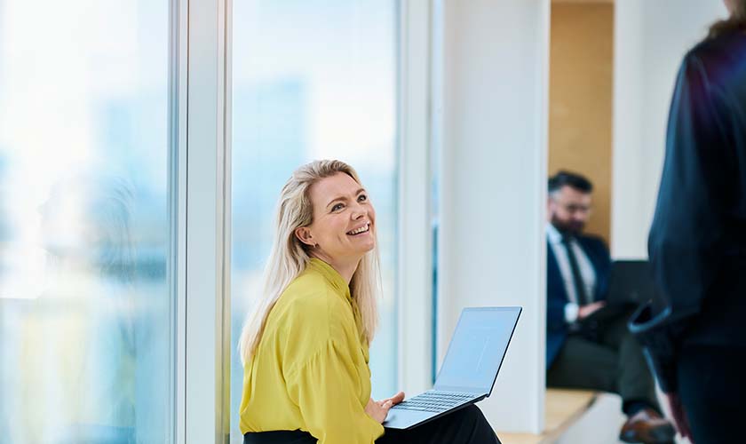 Smiling Colleagues